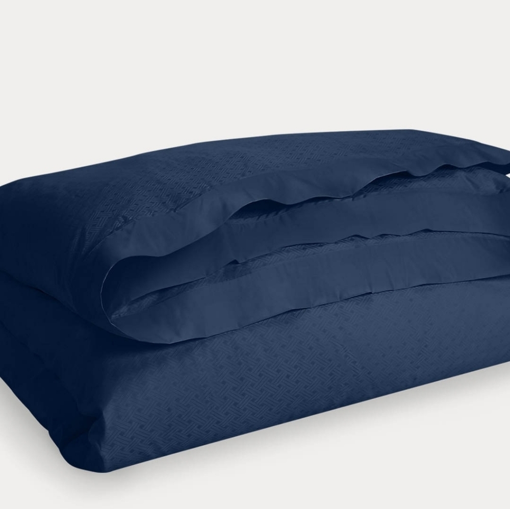 Ralph Lauren Bedford Jacquard Queen Duvet standard pillowcases Highland Navy$530